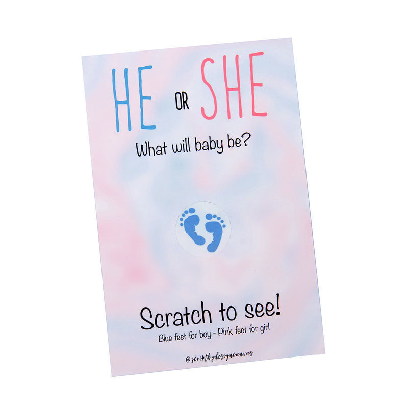Load image into Gallery viewer, Gender Reveal Scratch Off Cards
