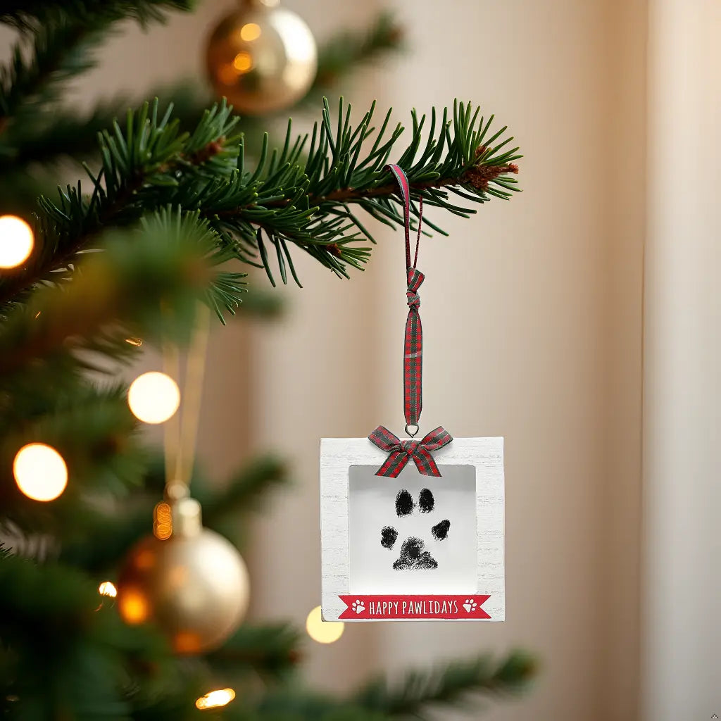 Pawprint Holiday Ornament with Ink Pad