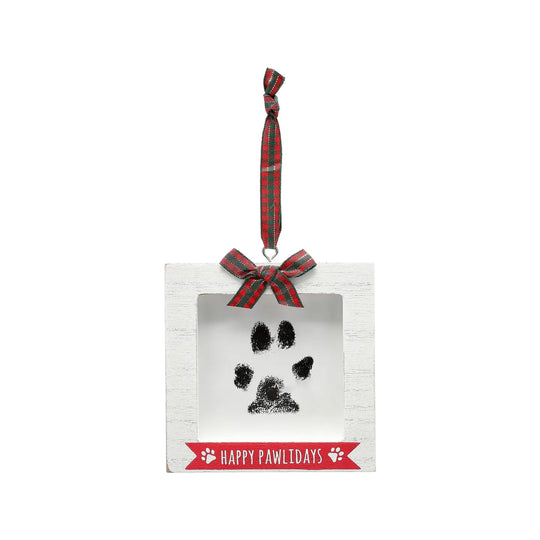 Pawprint Holiday Ornament with Ink Pad