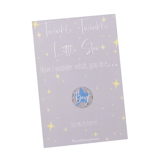 Gender Reveal Scratch Off Cards