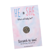 Load image into Gallery viewer, Pink and Blue Gender Reveal Scratch Off
