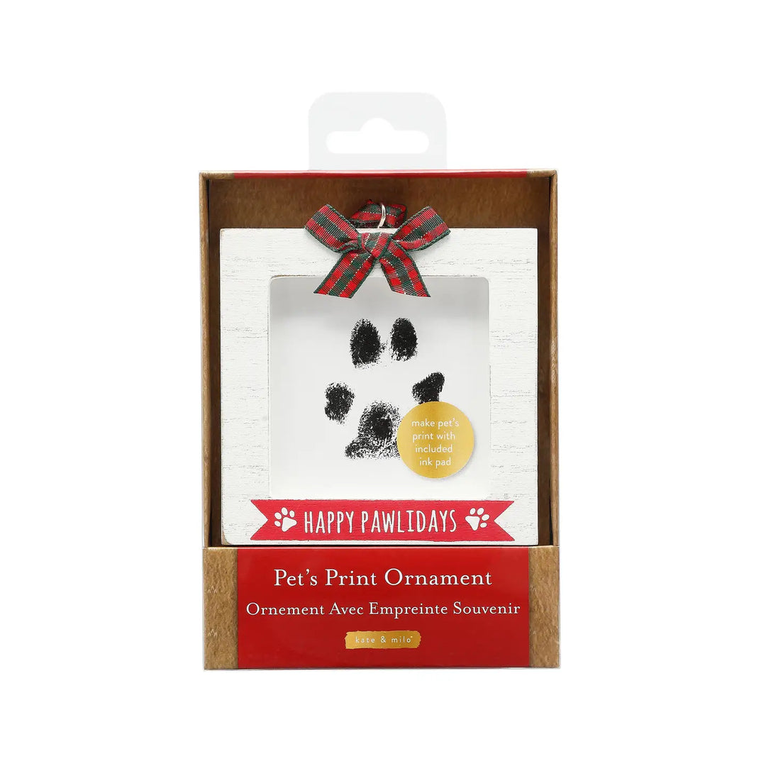 Pawprint Holiday Ornament with Ink Pad