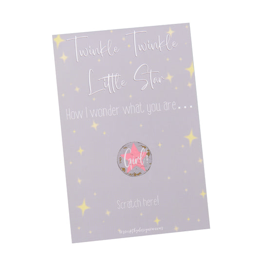 Gender Reveal Scratch Off Cards