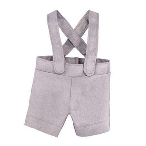 Gray Suspender Shorts