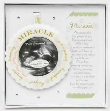 A Miracle Ultrasound Ornament - Boxed with Poem
